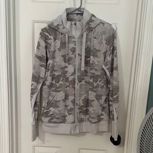 Athleta Gray Camo Hoodie